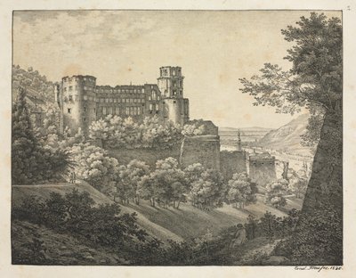 Sei vedute del castello di Heidelberg: Verso nord-est da Ernst Fries