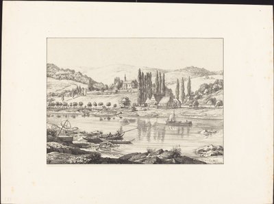 Il convento di Neuberg da Schlierbach da Ernst Fries