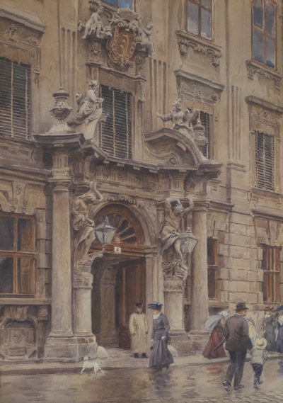 Il portale del Palazzo Kinsky da Ernst Graner
