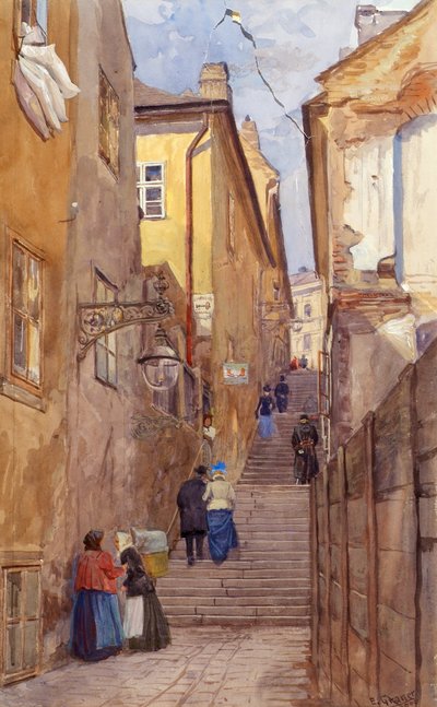 La scala dei mendicanti a Vienna-Mariahilf da Ernst Graner