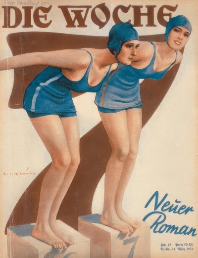 Nuotatrici alla partenza / E. Heilemann da Ernst Heilemann