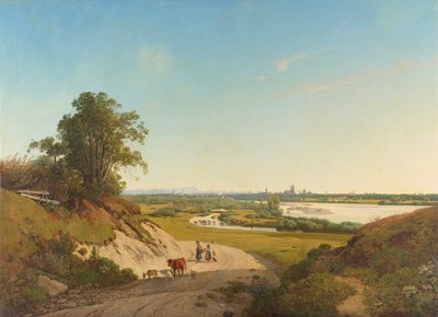 Vista di Monaco da Oberföhring da Ernst Kaiser