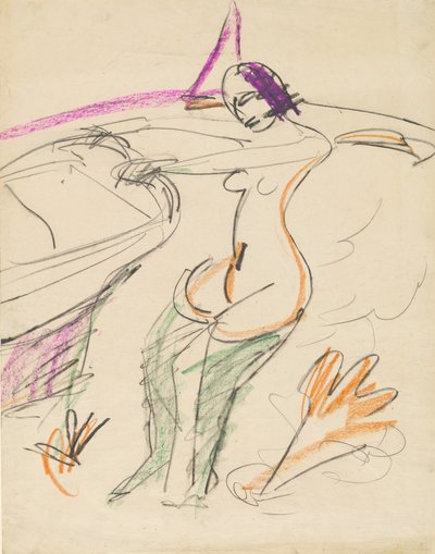 Bagnante, 1912-1913 da Ernst Ludwig Kirchner