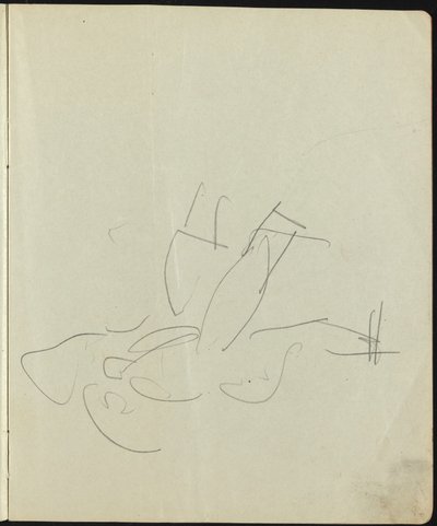Ballerini e artisti Pagina da un taccuino, c. 1911 da Ernst Ludwig Kirchner