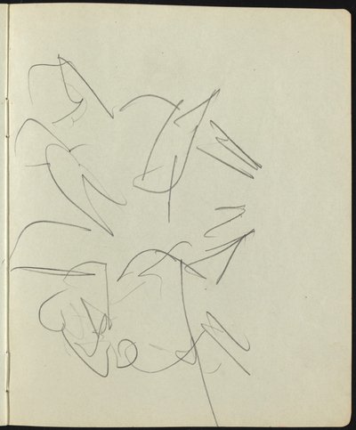 Ballerini e artisti, pagina da un taccuino, c. 1911 da Ernst Ludwig Kirchner