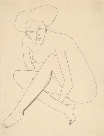 Dodo seduto, 1910 da Ernst Ludwig Kirchner