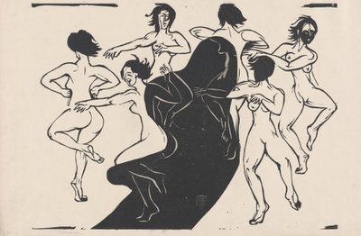 Nudi che danzano intorno a un