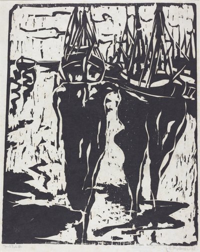 Scena portuale Hafenbild da Ernst Ludwig Kirchner
