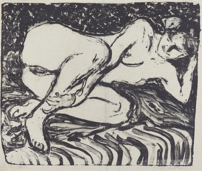 Nudo reclinato, 1907 da Ernst Ludwig Kirchner