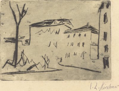 Angolo di strada a Dresda da Ernst Ludwig Kirchner