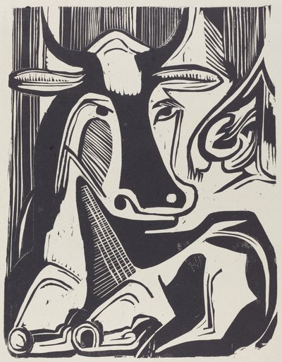 La Grande Mucca Distesa, 1929 da Ernst Ludwig Kirchner