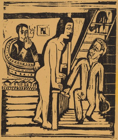 La visita, 1923 da Ernst Ludwig Kirchner