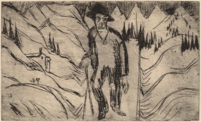 Il Vagabondo, 1922 da Ernst Ludwig Kirchner