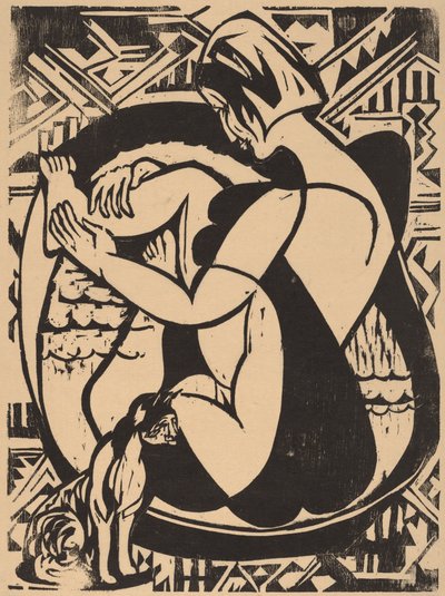 Donna nella vasca da bagno, 1936 da Ernst Ludwig Kirchner
