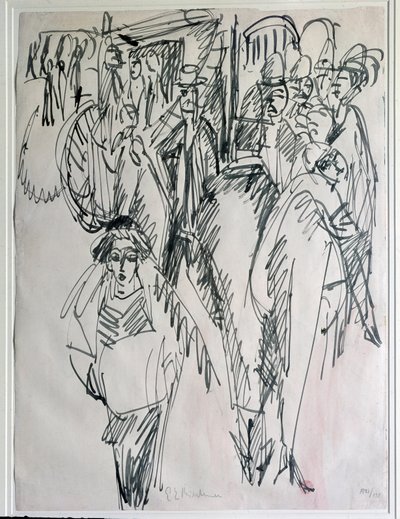 Una strada a Berlino, Germania da Ernst Ludwig Kirchner