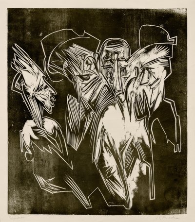 Assalonne e i suoi consiglieri da Ernst Ludwig Kirchner