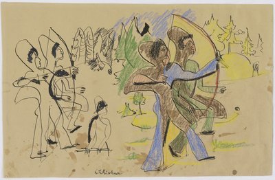 Arcieri, c.1935 da Ernst Ludwig Kirchner