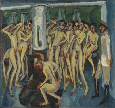 Artiglieri sotto la doccia da Ernst Ludwig Kirchner