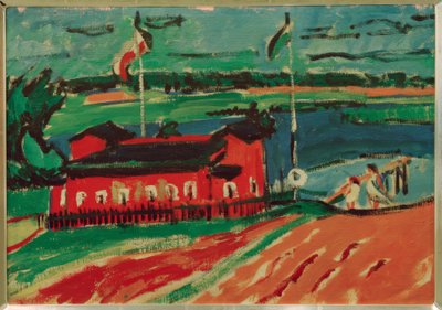 Stabilimento balneare vicino a Dresda da Ernst Ludwig Kirchner