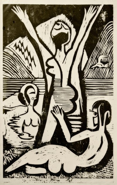 Bagnanti al lago da Ernst Ludwig Kirchner