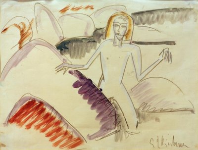 Bagnanti sulle rocce da Ernst Ludwig Kirchner