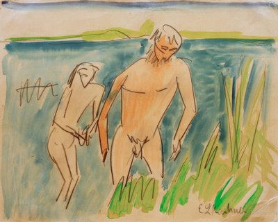 Bagnanti a Moritzburg da Ernst Ludwig Kirchner