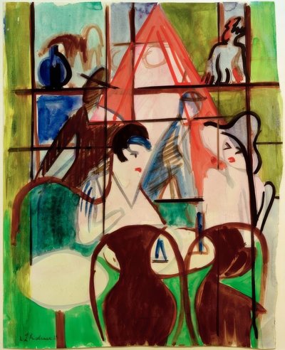Caffè della stazione da Ernst Ludwig Kirchner