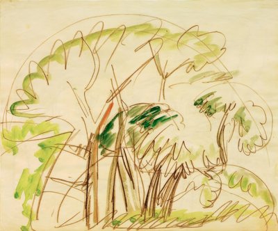 Gruppo di alberi a Fehmarn da Ernst Ludwig Kirchner