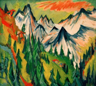 Cima della montagna da Ernst Ludwig Kirchner