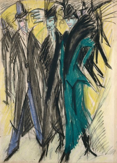 Scena di strada a Berlino da Ernst Ludwig Kirchner