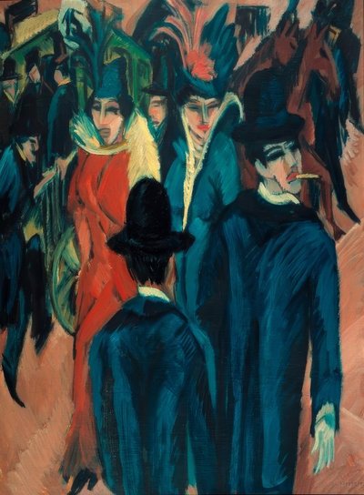 Scena di strada a Berlino da Ernst Ludwig Kirchner
