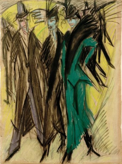 Scena di strada berlinese da Ernst Ludwig Kirchner