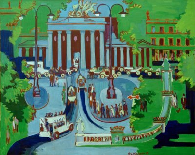 Porta di Brandeburgo, Berlino da Ernst Ludwig Kirchner