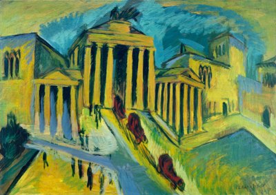 Porta di Brandeburgo, Berlino da Ernst Ludwig Kirchner