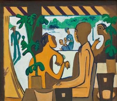 Figure Marroni in un Caffè da Ernst Ludwig Kirchner