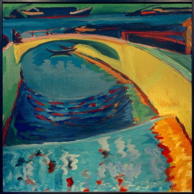 Ponte alla foce della Prießnitz da Ernst Ludwig Kirchner