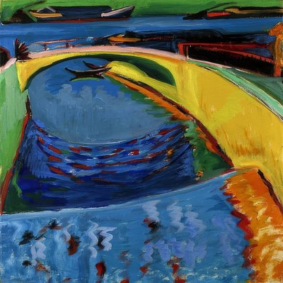 Ponte alla foce della Prießnitz da Ernst Ludwig Kirchner