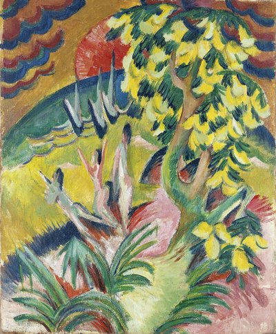 Baia curva, c. 1914 da Ernst Ludwig Kirchner
