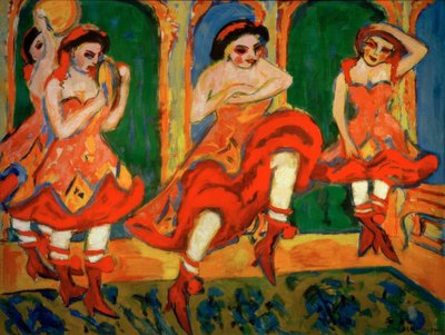 Ballerine di czardas da Ernst Ludwig Kirchner