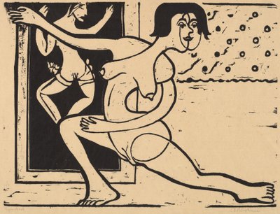Ballerina che si esercita da Ernst Ludwig Kirchner