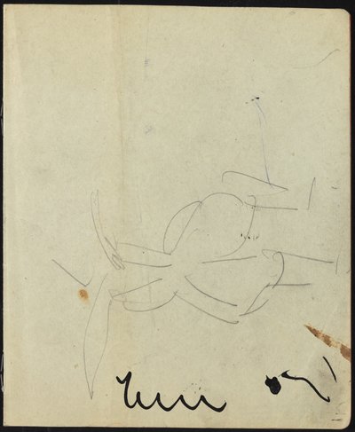Ballerini e artisti (Pagina da un taccuino) da Ernst Ludwig Kirchner