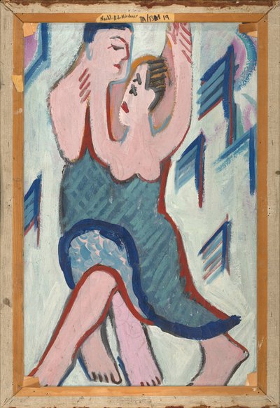 Coppia danzante nella neve [retro] da Ernst Ludwig Kirchner