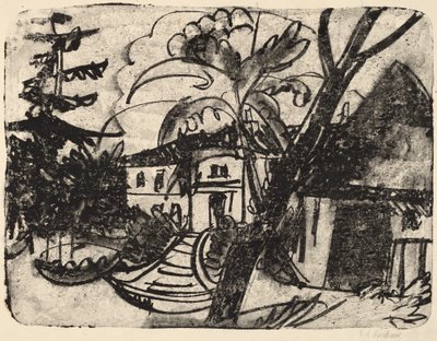 Fattoria danese con casa padronale da Ernst Ludwig Kirchner
