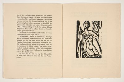 Das Stiftsfräulein und der Tod (La canonica e la morte). Illustrazioni per un romanzo di Alfred Döblin da Ernst Ludwig Kirchner