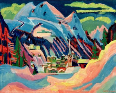 Davos in inverno da Ernst Ludwig Kirchner