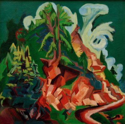 La montagna. La strada per Stafel da Ernst Ludwig Kirchner