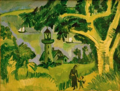 Il faro di Fehmarn da Ernst Ludwig Kirchner