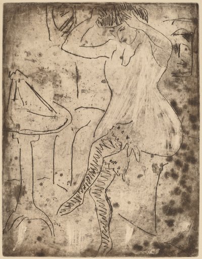 Dodo che si sistema i capelli da Ernst Ludwig Kirchner