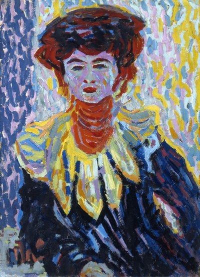 Doris con colletto a balza, c. 1906 da Ernst Ludwig Kirchner