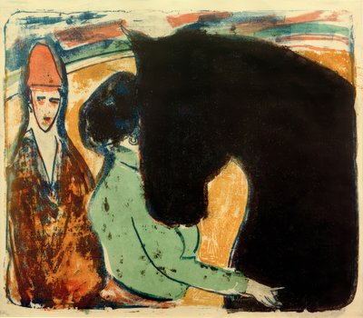 Cavallo nero, cavallerizza e clown da Ernst Ludwig Kirchner